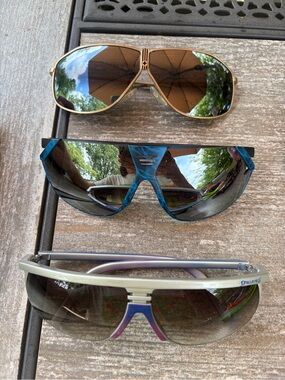 Spalding Silver and Blue Men’s Sunglasses Bundle